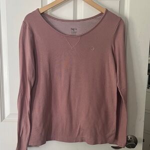 Born Mauve Long Sleeve knit Tee sz medium